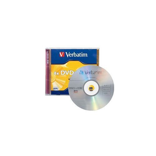 Dvd+rw regrabable 4.7gb 4x verbatim