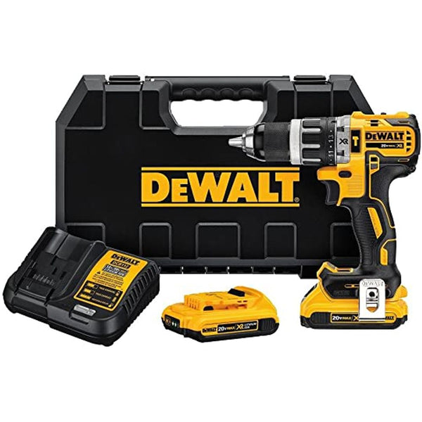 Taladro percutor brushells 20v + 2bat 2ah+ cargador Dewalt