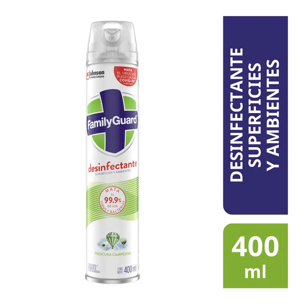 Desinfectante frescura campestre aerosol 400 ml Family Guard