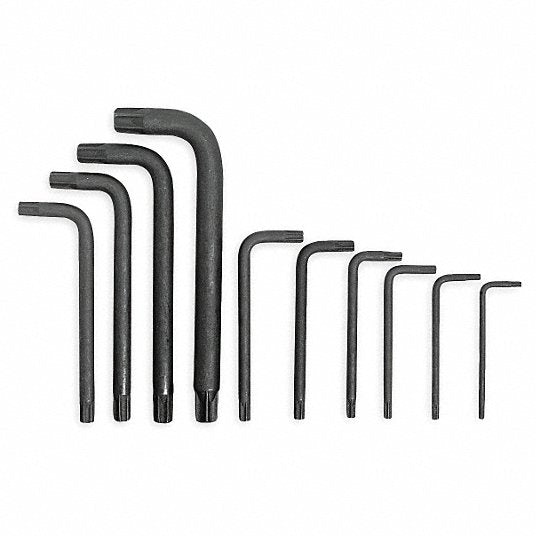 Juego de llaves torx de brazo corto L 10 pzs Proto