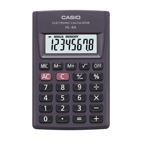 Calculadora bolsillo 8 dígitos HL-4A-BK negro Casio