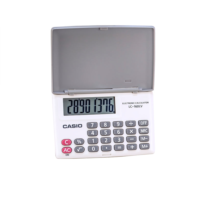 Calculadora bolsillo 8 dígitos LC-160LV-WE blanco Casio