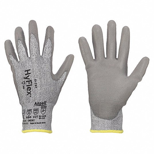 Guante con recubrimiento d/pu p/abrasion gris ansell