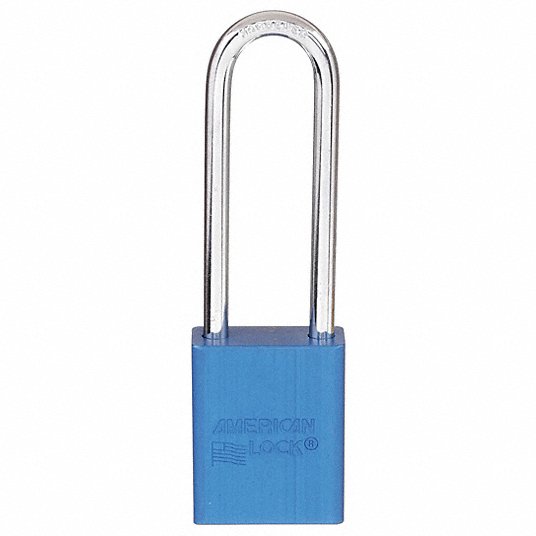 Candado de bloqueo azul al ka altura de arco 3" american lock