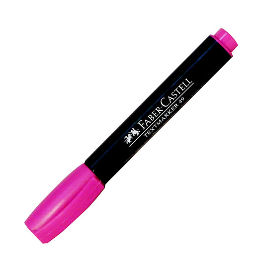 Resaltador rosado textmarket 49 faber castell