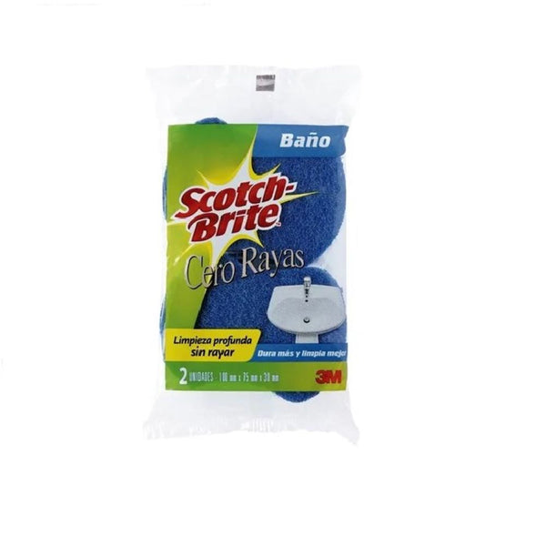 Esponja cero rayas baño  x 2  unidades Scotch-Brite