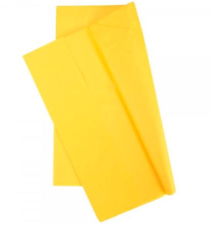 Papel seda color amarillo x 3 unidades