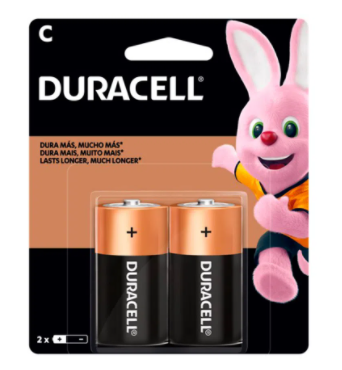 Pila C x 2und 1.5v Duracell