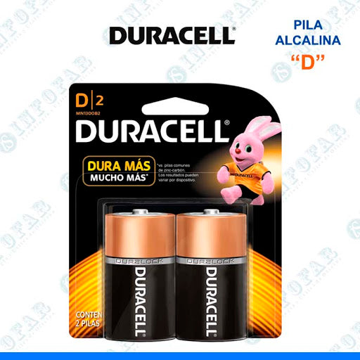 Pila D x 2und 1.5v Duracell