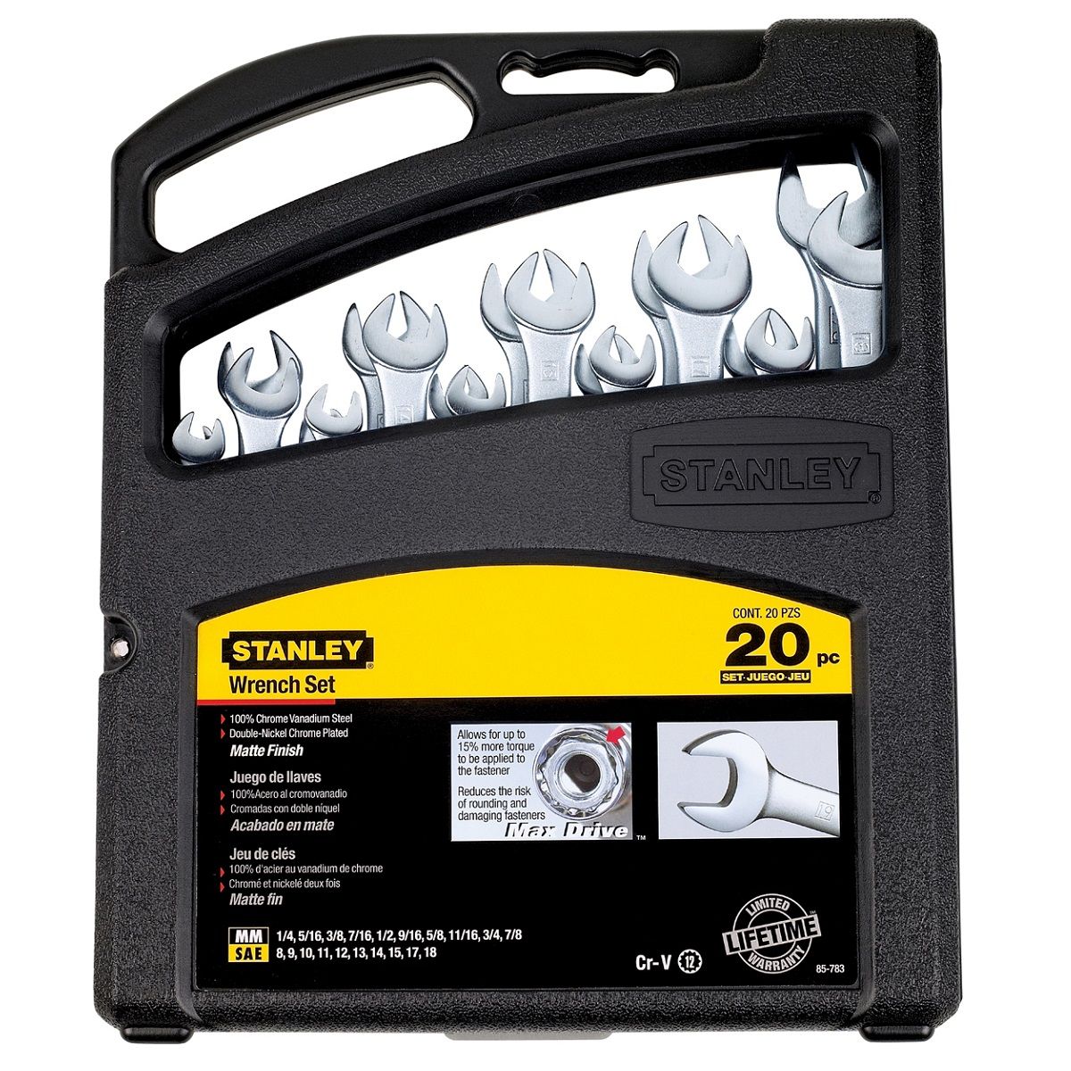Juego llave comb 20pc sae/mm 85-783la Stanley