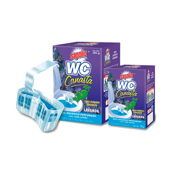 Desinfectante w.c. canasta lavanda 35 gr sapolio