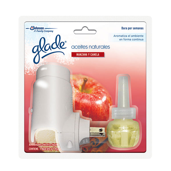 Dispensador eléctrico + repuesto manzana/canela 21 ml Glade