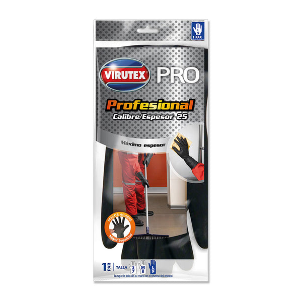 Guante industrial c 25 talla l #9 virutex