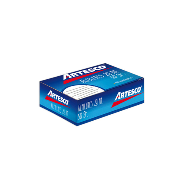 Alfiler 28mm caja 50gr Artesco