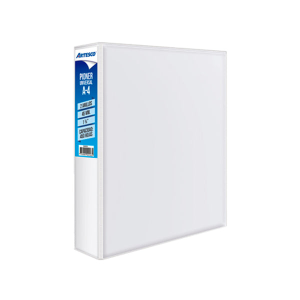 Pioner A4 universal 2 anillos 45mm blanco artesco