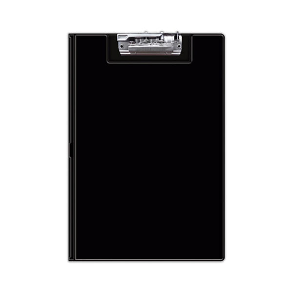 Folder doble tapa con sujetador superior Oficio  color negro Artesco