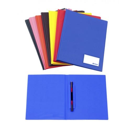 Folder doble tapa oficio con gusano colores surtido Artesco