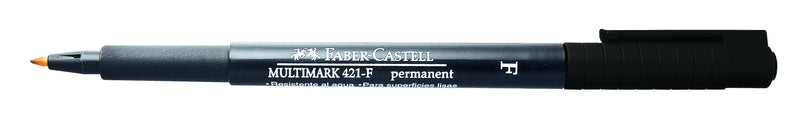 Plumón permanente 421-f negro Faber Castell