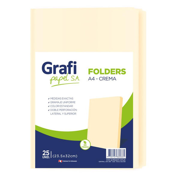 Folder Manila A4 x 25 unidades Grafipapel