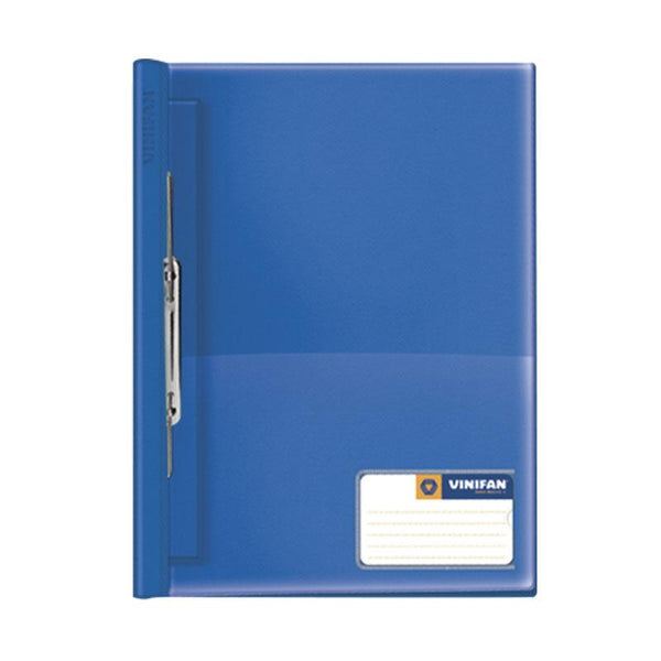 Folder tapa transparente A4 con fastener color azulino Vinifan