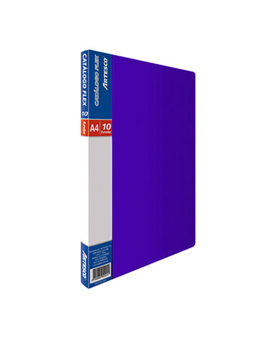 Catálogo A4 x 10 fundas azul flex artesco