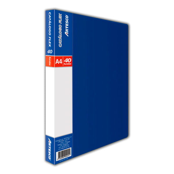 Catálogo A4 x 40 fundas azul flex artesco