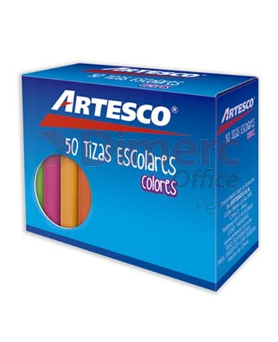 Tizas de colores x 50 unidades Artesco