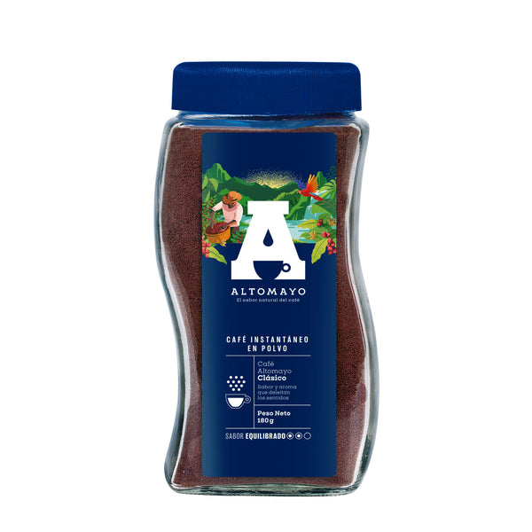 Café instantáneo clásico frasco 180 gr Altomayo