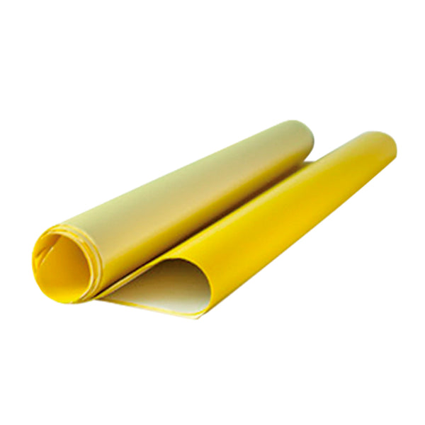 Papel lustre color amarillo paquete x 25 unidades