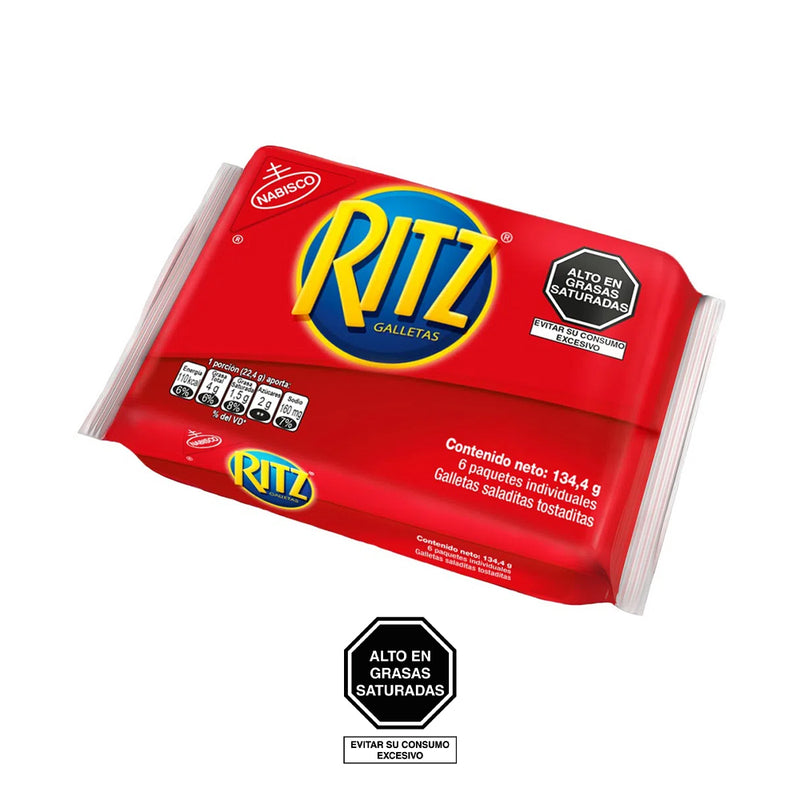 Galleta ritz 22.4 gr pack x 6 un nabisco