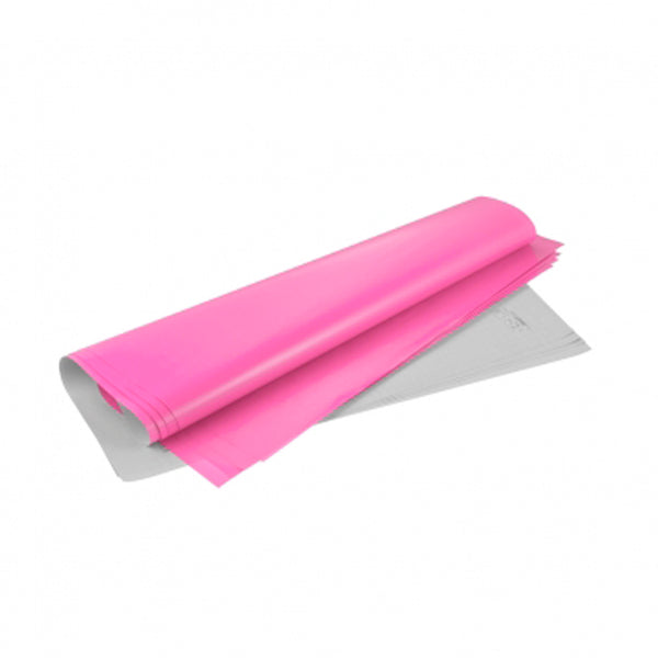 Papel lustre color rosado paquete x 25 unidades