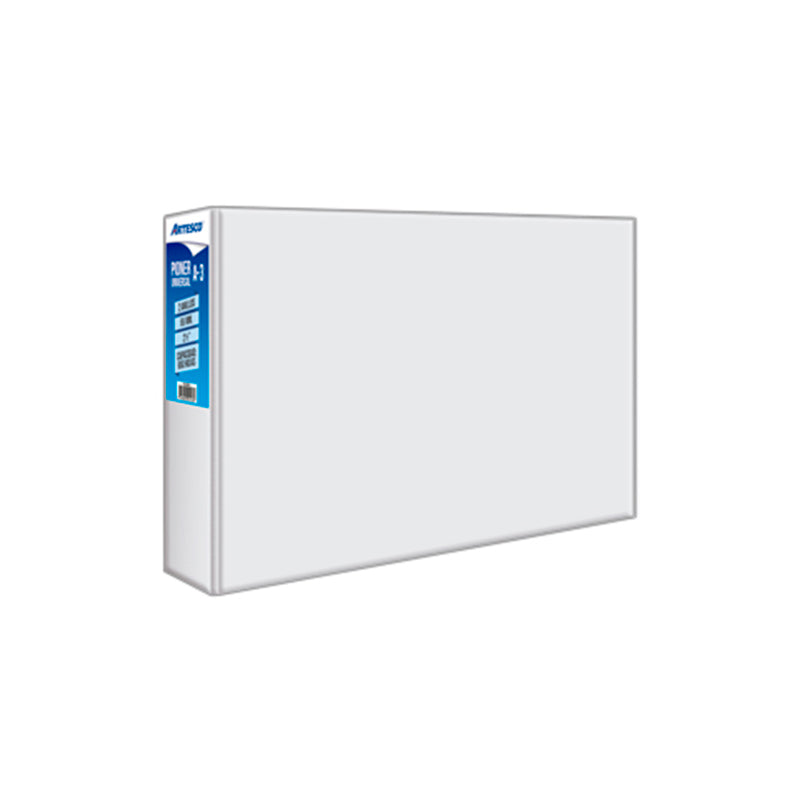 Pioner A3 universal 2 anillos 65mm blanco Artesco