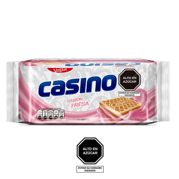 GALLETA CASINO FRESA x 6 UND