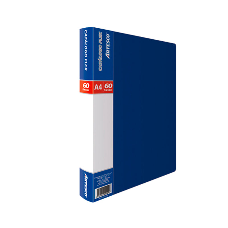 Catálogo A4 x 60 fundas azul flex artesco