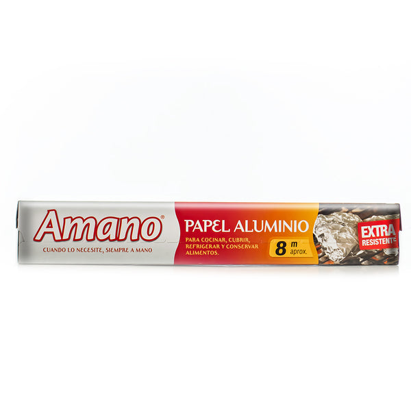 Papel aluminio caja 8.00 x 0.30mt Amano