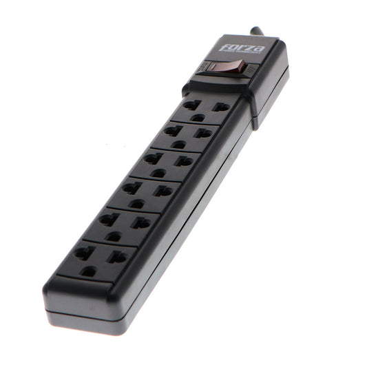 Supresor multitomas 6 salidas negro ps 001b forza