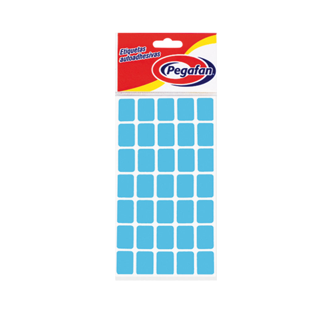 Etiqueta 1/2 x 3/4 (19mm x 13mm) celeste 500 unidades Pegafan
