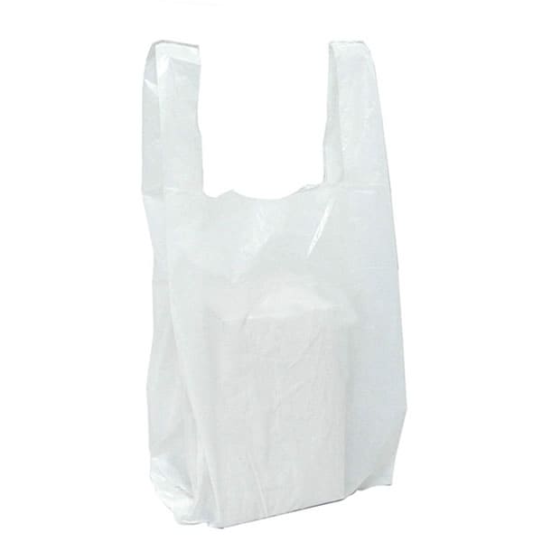 Bolsas blancas con asa 16 x 19 x 100 unidades s/m