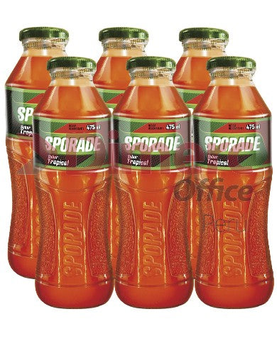 Bebida rehidratante tropical 475 ml pack x 12 un vidrio sp