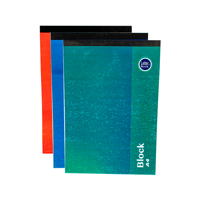 Block cuadriculado A4 100 hojas Letter Book