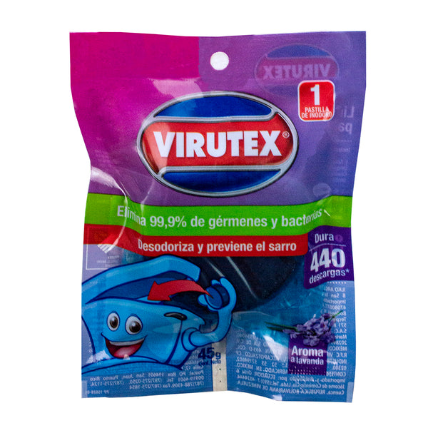 Desinfectante w.c. pastilla/tanq/lavan 1un virutex