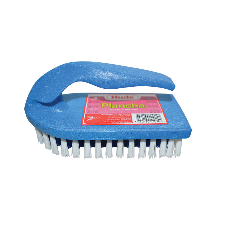 Escobilla plástica ergonomica plancha 15.3 cm azul hude