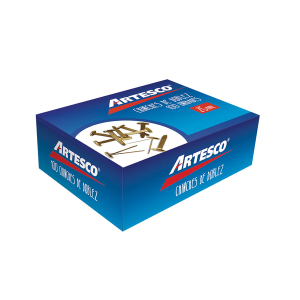 Chinches de doblez 25mm caja x 100 unidades Artesco