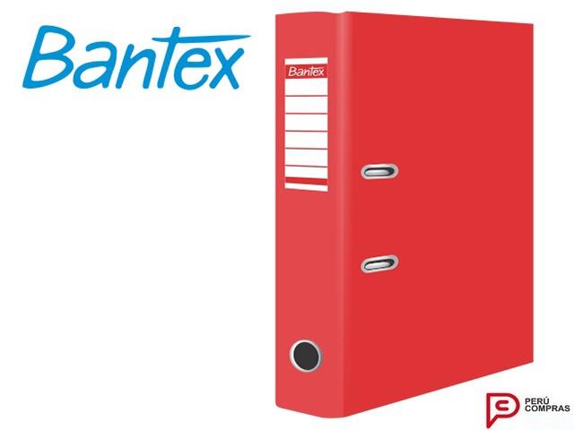 Archivador palanca plástico lomo ancho oficio rojo Bantex