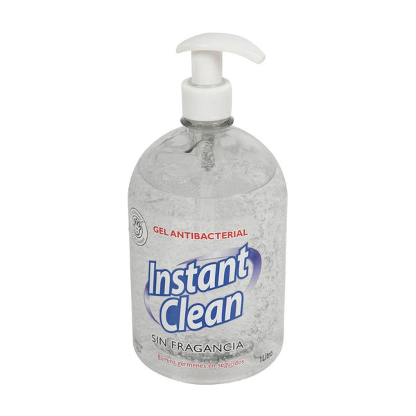 Alcohol en gel sin fragancia  1L Instant Clean