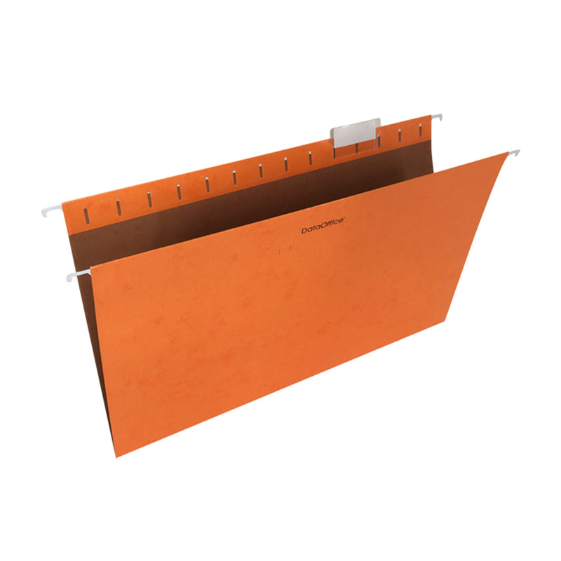 Folder colgante varilla metal oficio color naranja Data Office