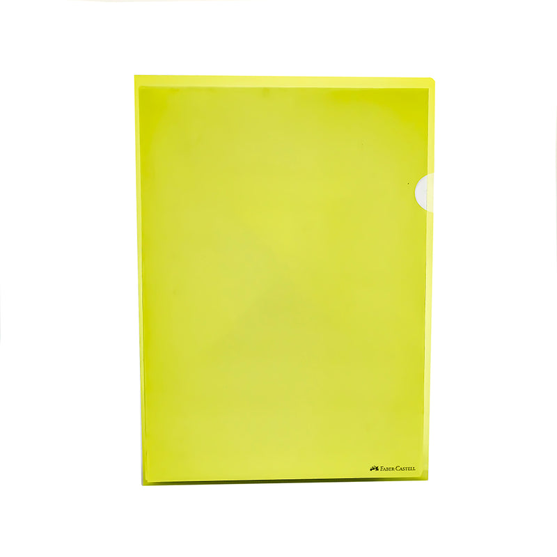 File ordenador A4 en l amarillo x 10 un faber