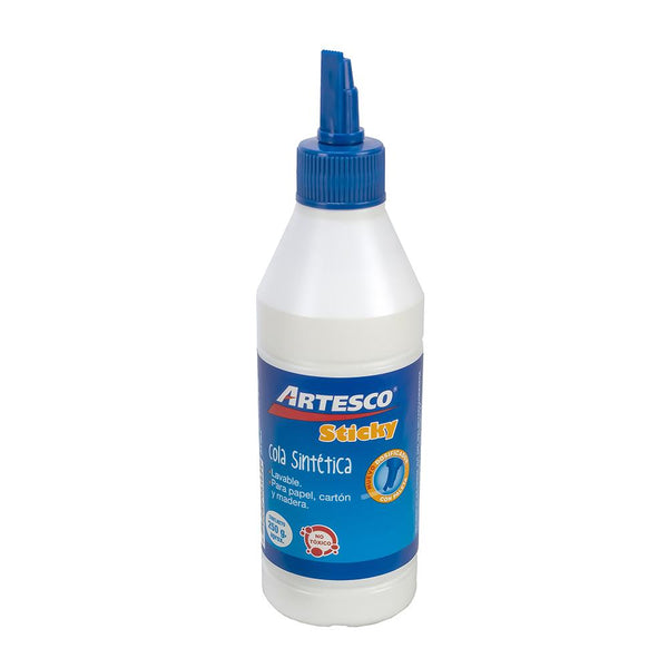Goma sintética con aplicador 250gr  redondo Artesco
