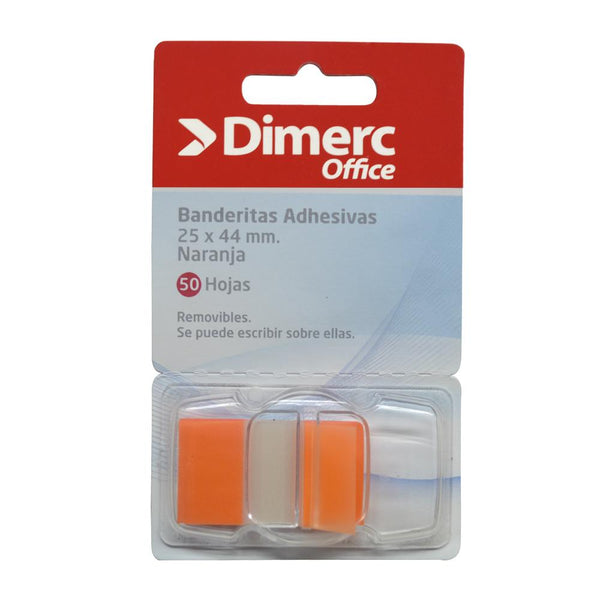 Banderitas adhesivas naranja x 50 unidades Dimerc