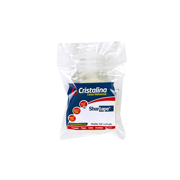 Cinta adhesiva cristal 3/4x25 yd Shurtape